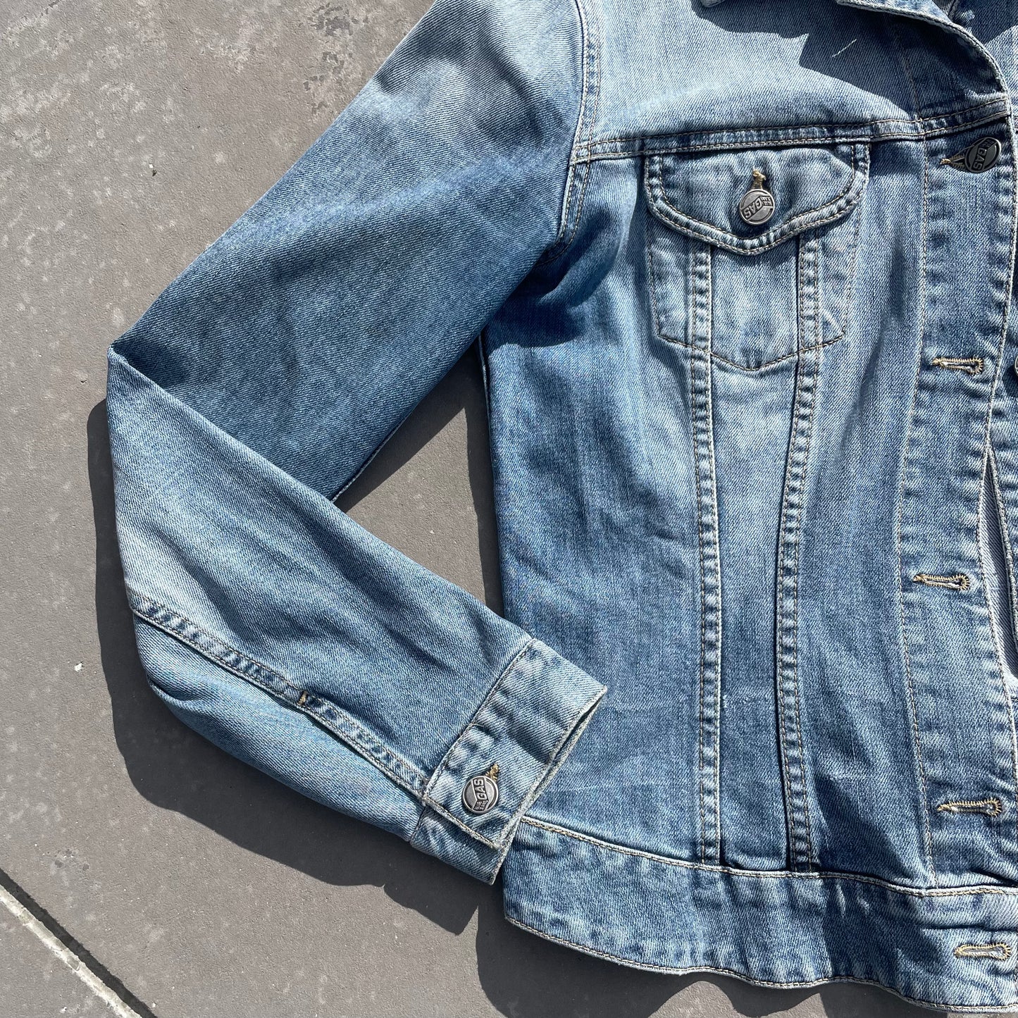 90s GAS Jeans Denim Jacket | Size 10