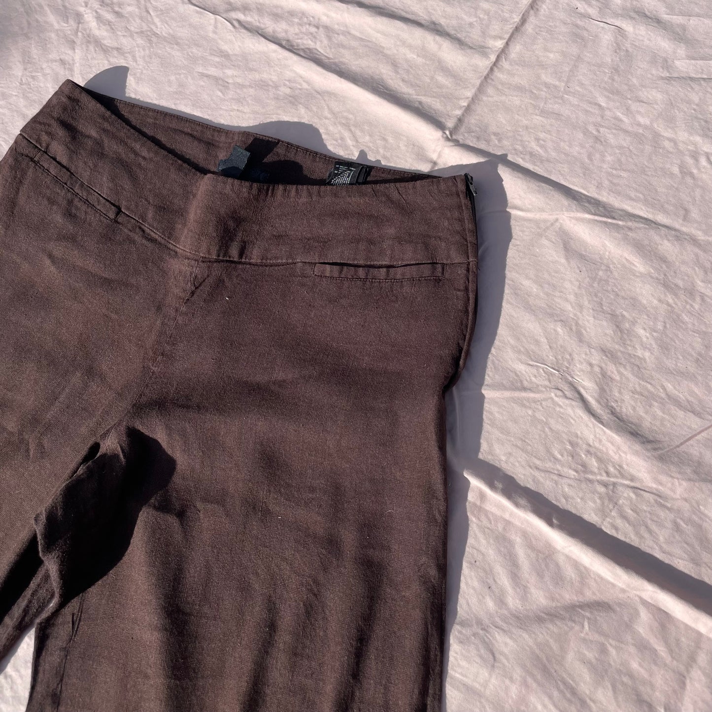 Low Rise Linen Trousers | Size 12