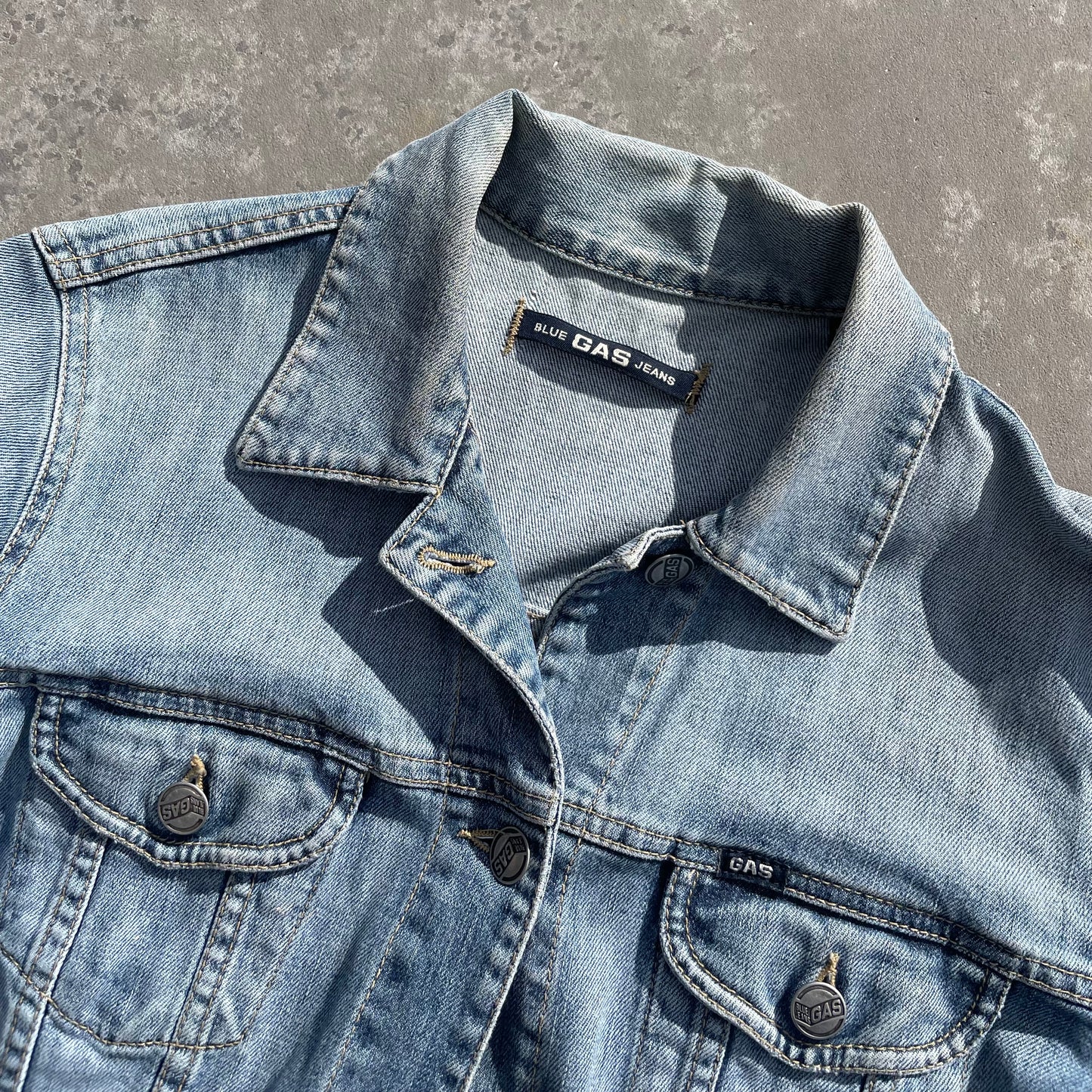 90s GAS Jeans Denim Jacket | Size 10