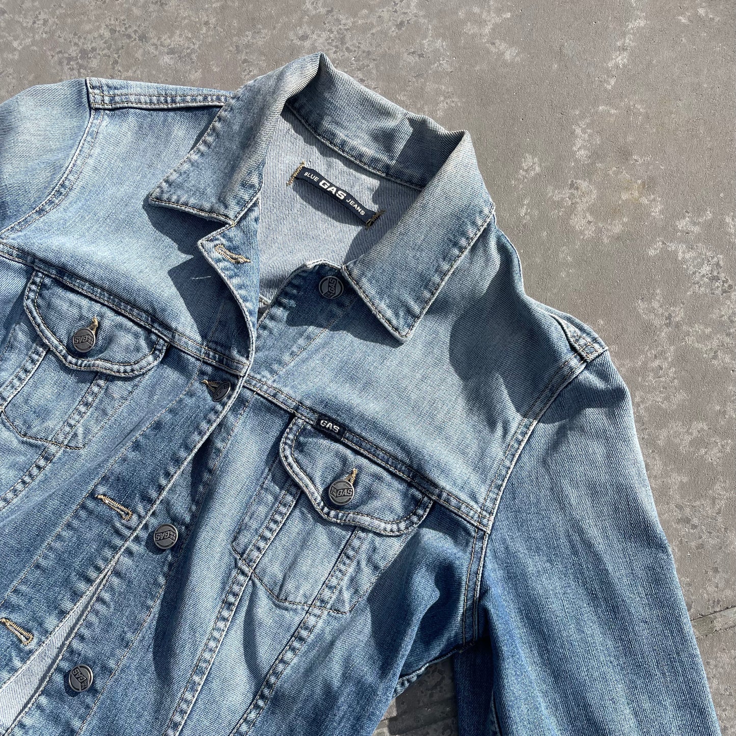 90s GAS Jeans Denim Jacket | Size 10